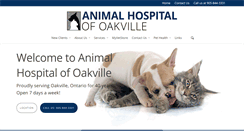 Desktop Screenshot of animalhospitaloakville.com